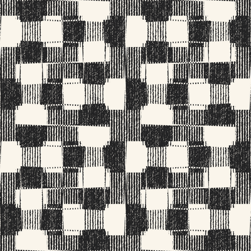 Monochrome Grain Variegated Check Pattern