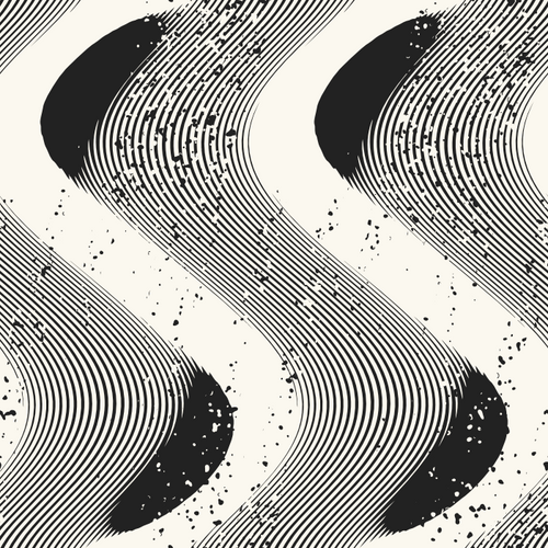 Monochrome Dune Ripples Pattern