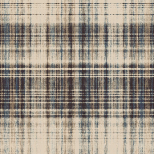 Linen Beige Brushed Plaid Checked Pattern