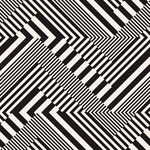 Monochrome Urban Zigzag Pattern