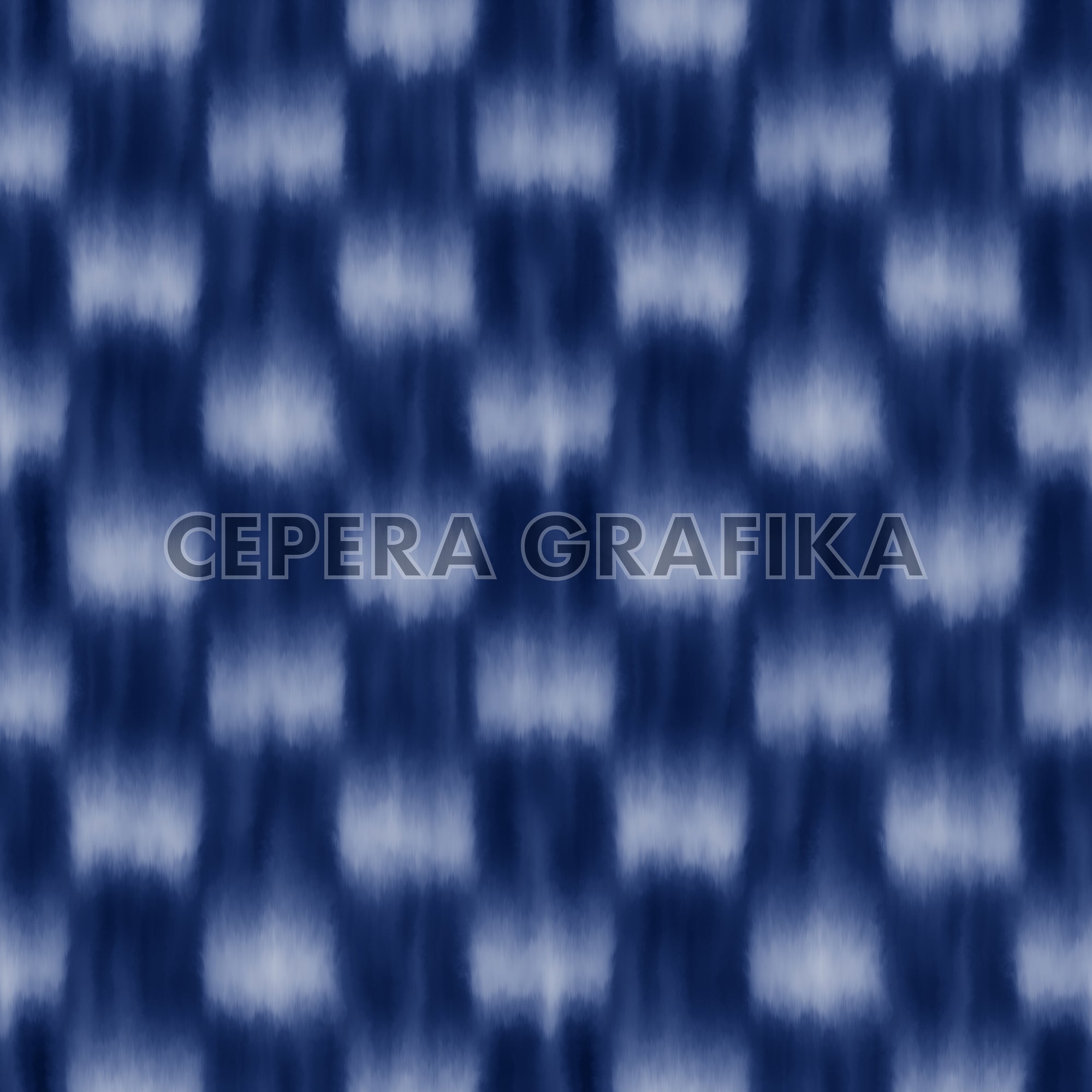 Washed Indigo Checkered Pattern