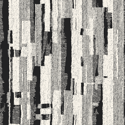 Monochrome Grain Broken Striped Pattern