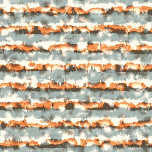 Grey and Saffron Tie-Dye Stripes Pattern