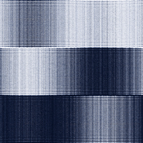 Indigo Degradé Block Stripe Pattern