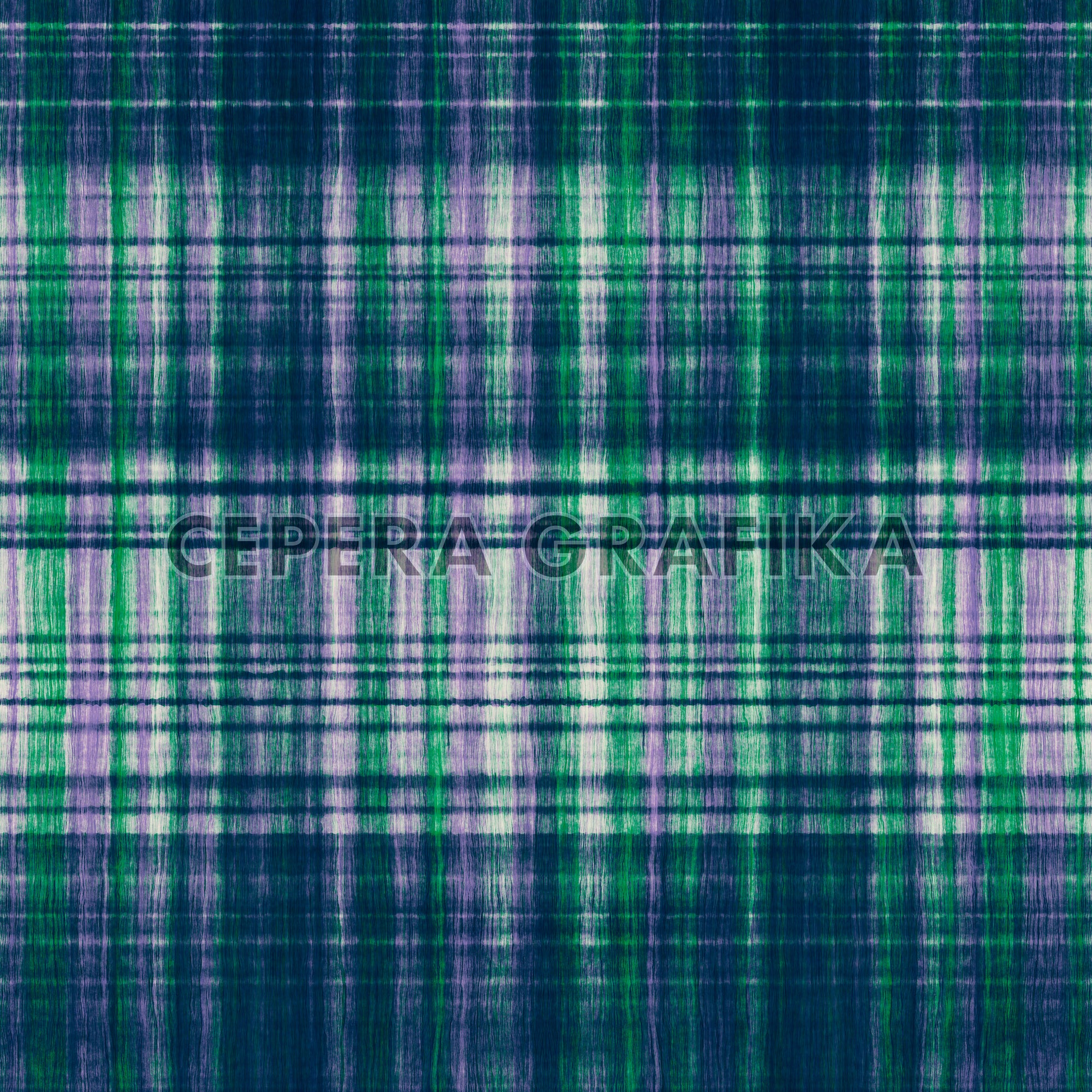Pine Green Brushed Plaid Checked Pattern