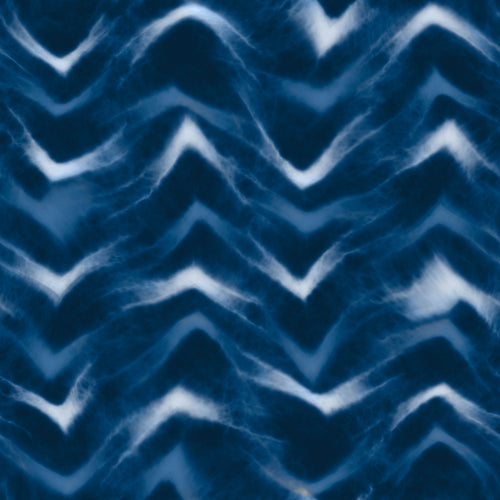 Indigo Shibori Chevron Pattern