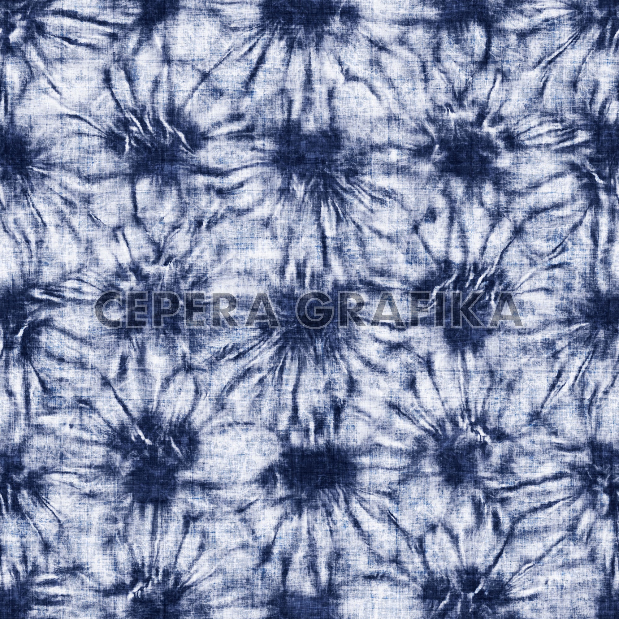 Indigo Sunrise Shibori Pattern