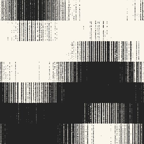 Monochrome Ikat Chevron Pattern