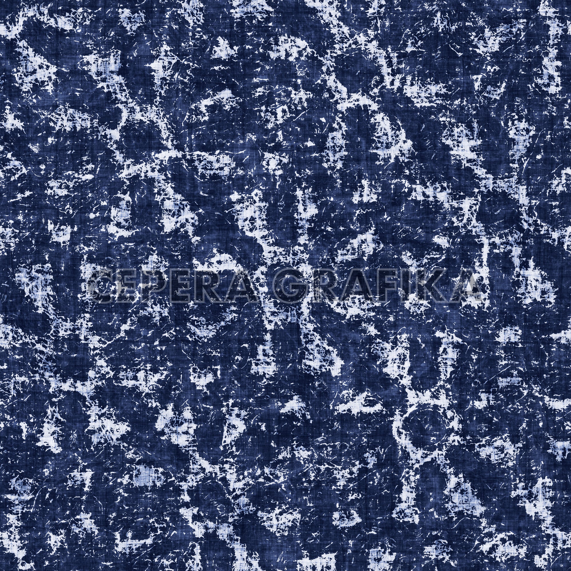 Indigo Mélange Floral Pattern