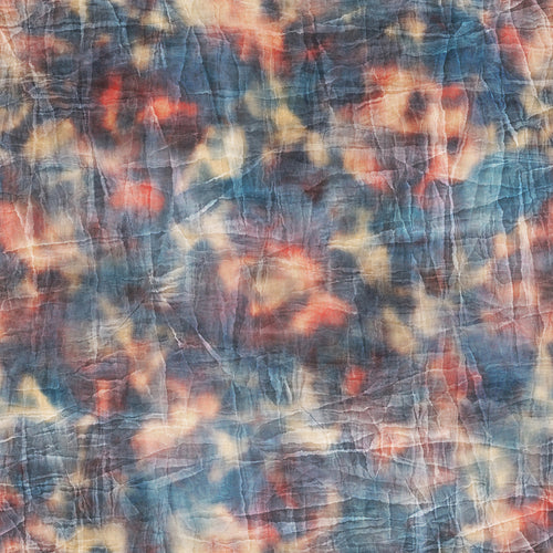 Multicolour Crumpled Paper Tie-Dye Pattern