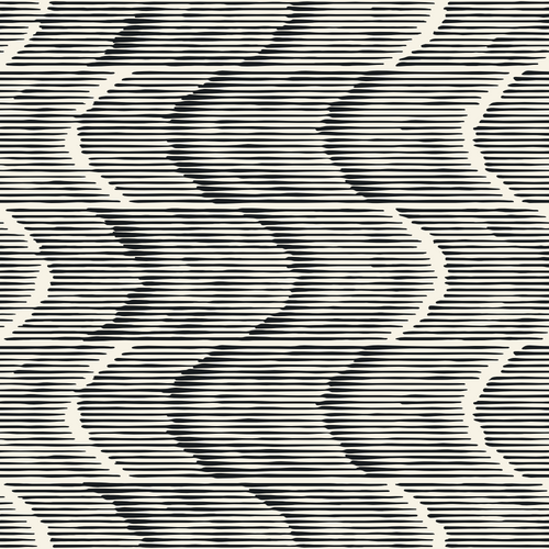 Monochrome Moiré Waves Pattern
