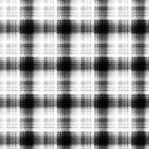 Ink-Dyed Brushed Checked Pattern