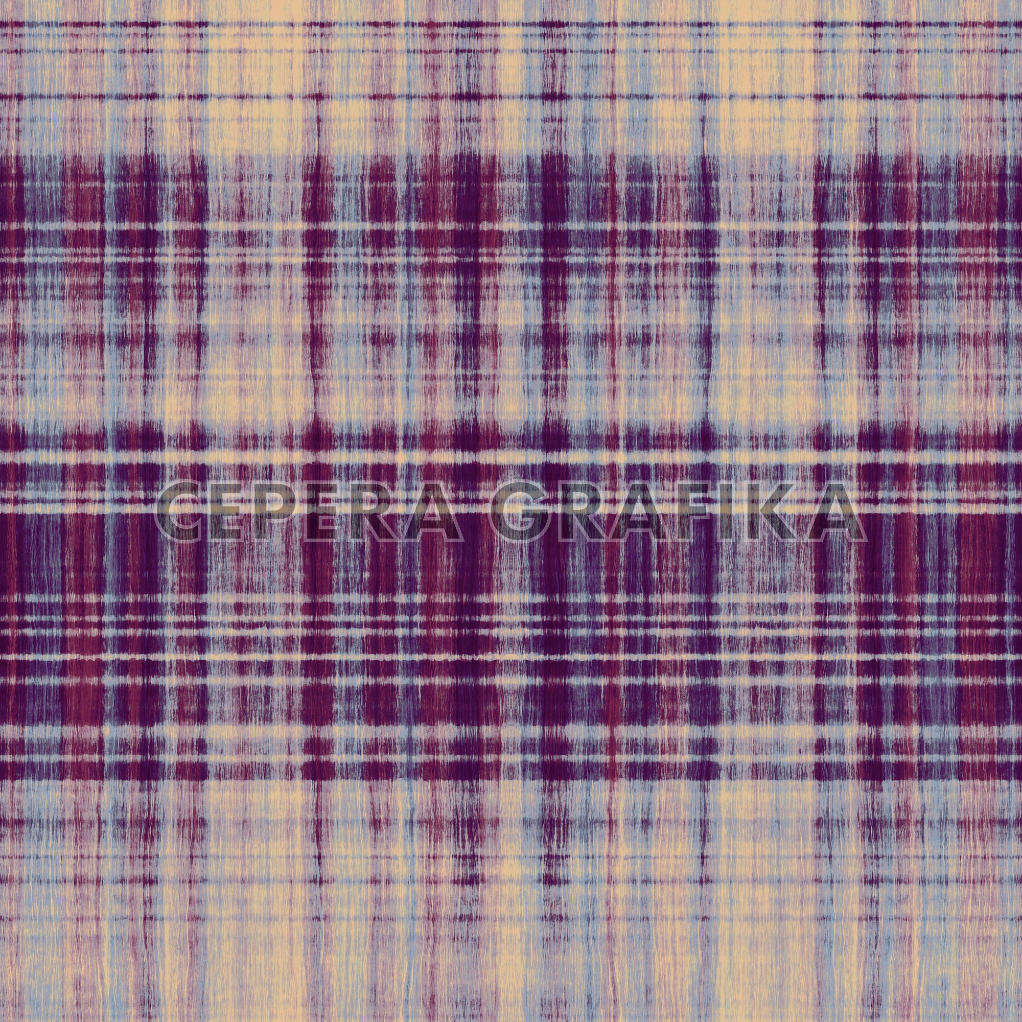Claret Brushed Checked Pattern