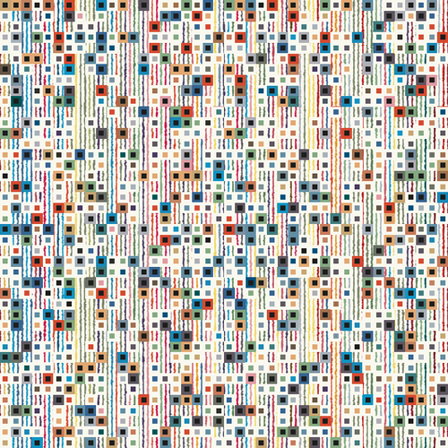 Multicolour Glitch Square Dots Pattern