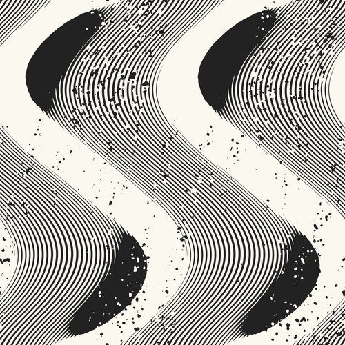 Monochrome Dune Ripples Pattern