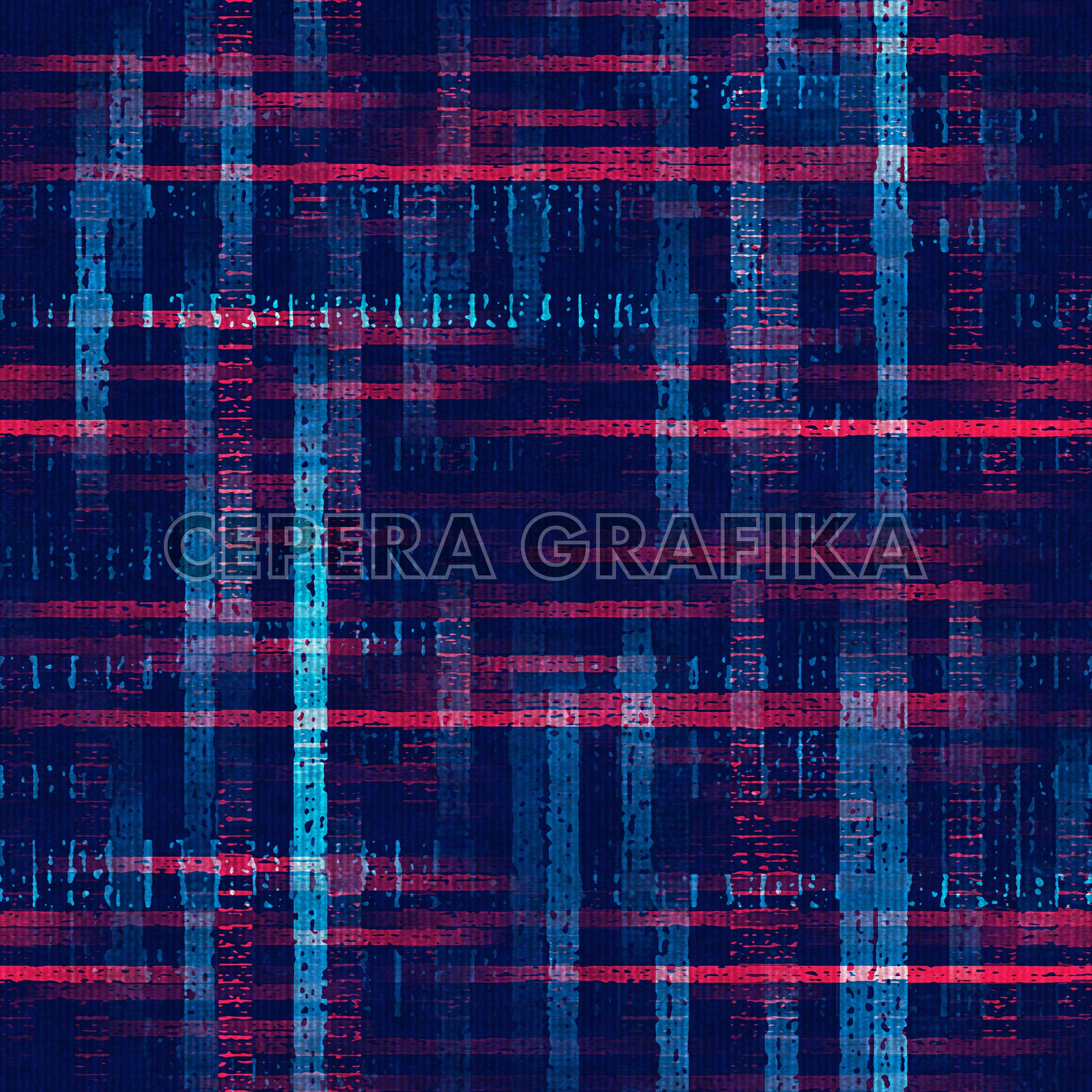 Brushed Multicolour Criss-Cross Pattern