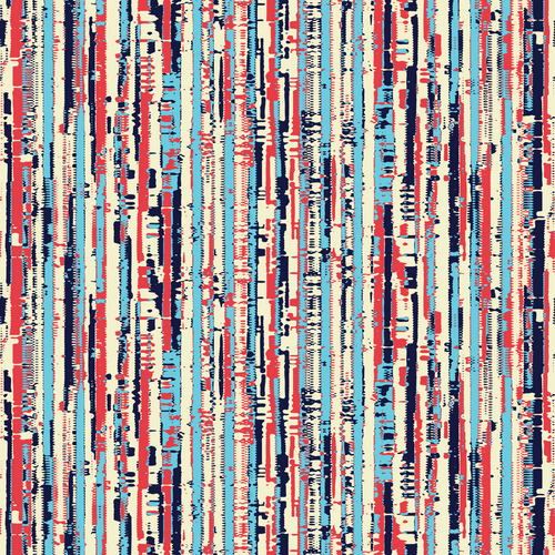 Multicolour Disrupted Striped Pattern