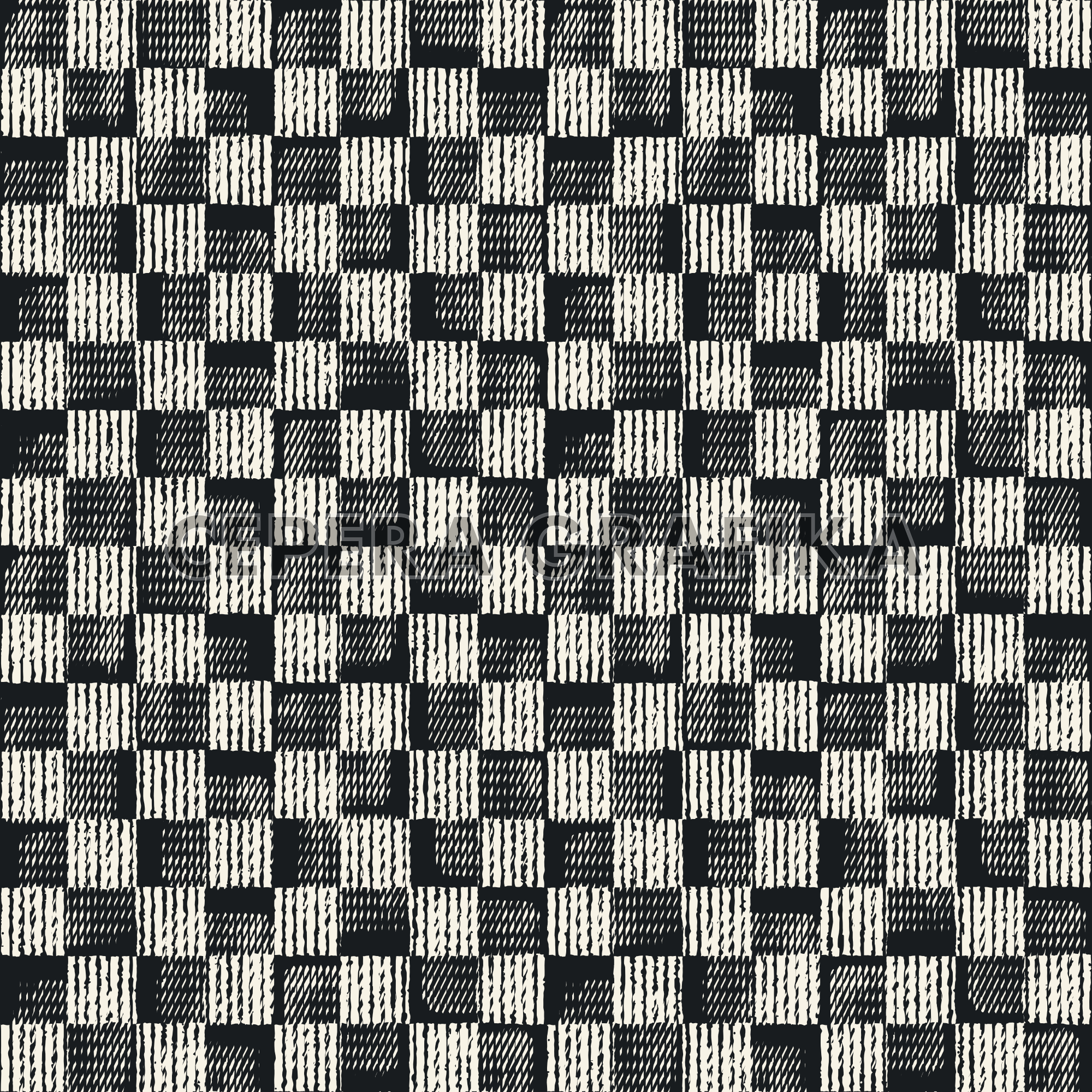 Monochrome Grain Checkered Pattern