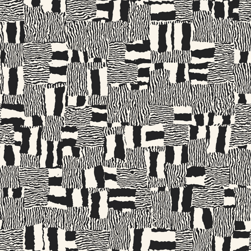 Monochrome Variegated Broken Blocks Pattern
