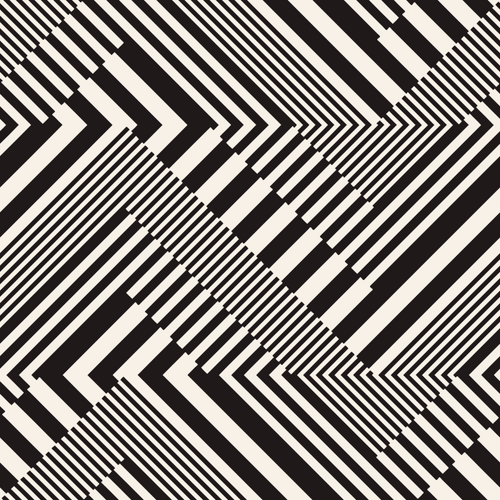 Monochrome Urban Zigzag Pattern