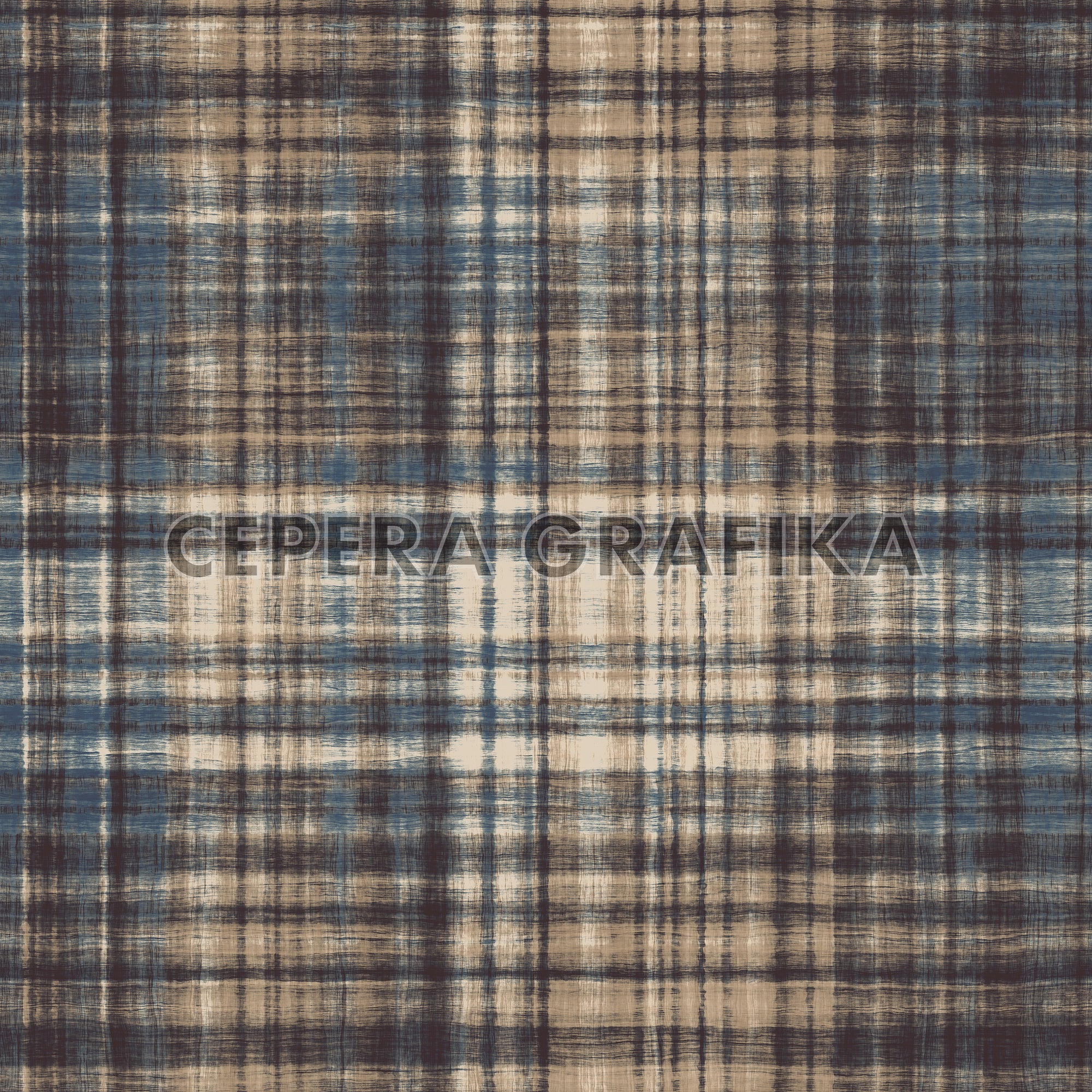 Cedar Brushed Plaid Checked Pattern