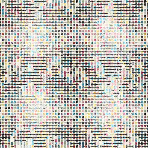 Multicolour Grain Criss-Cross Pattern