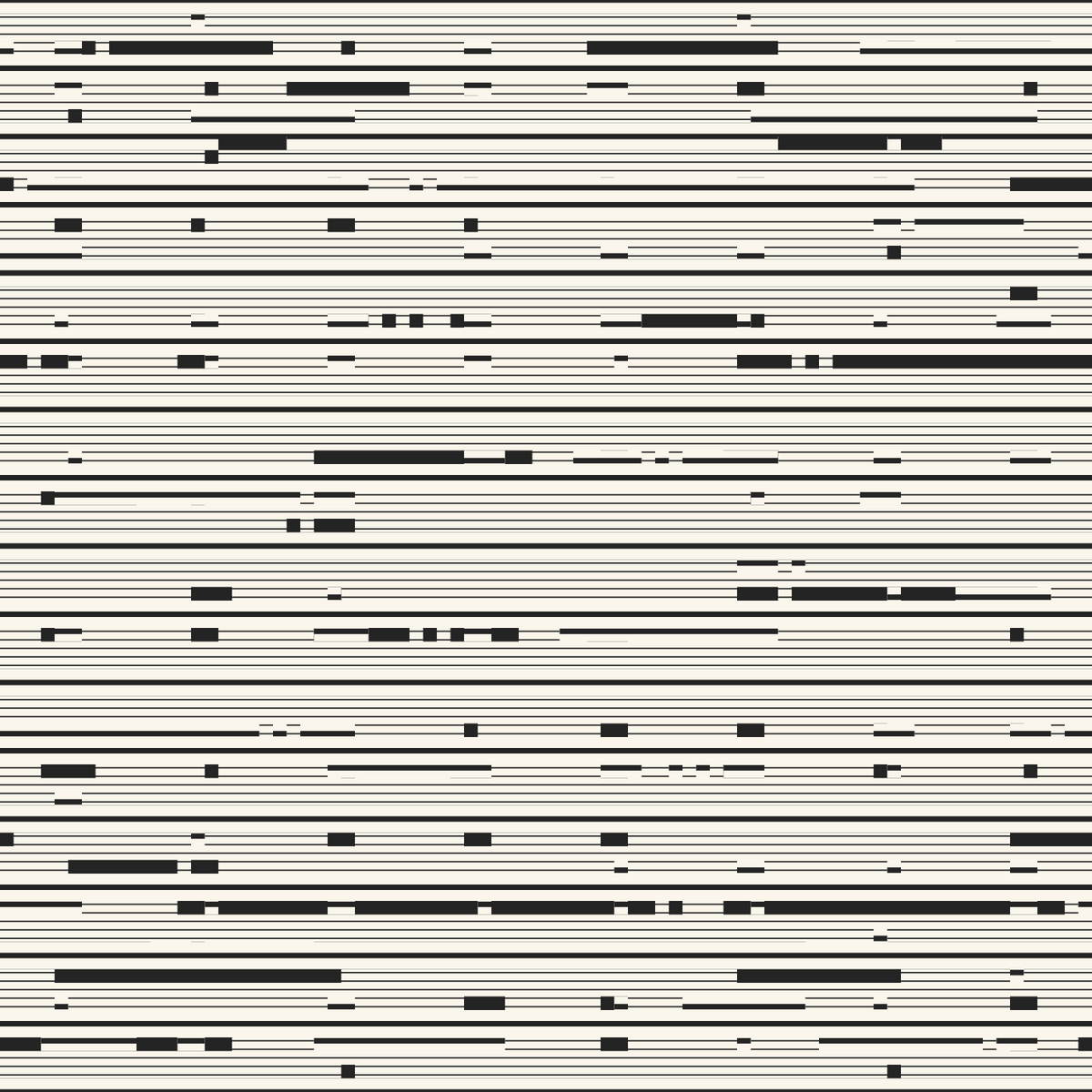 Monochrome Minimal Glitch Stripes Pattern