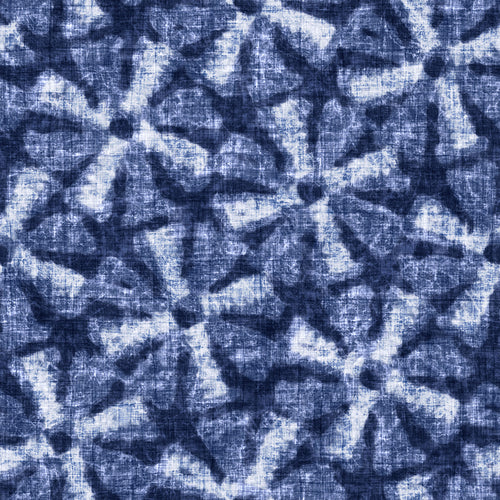 Washed Indigo Floral Pattern