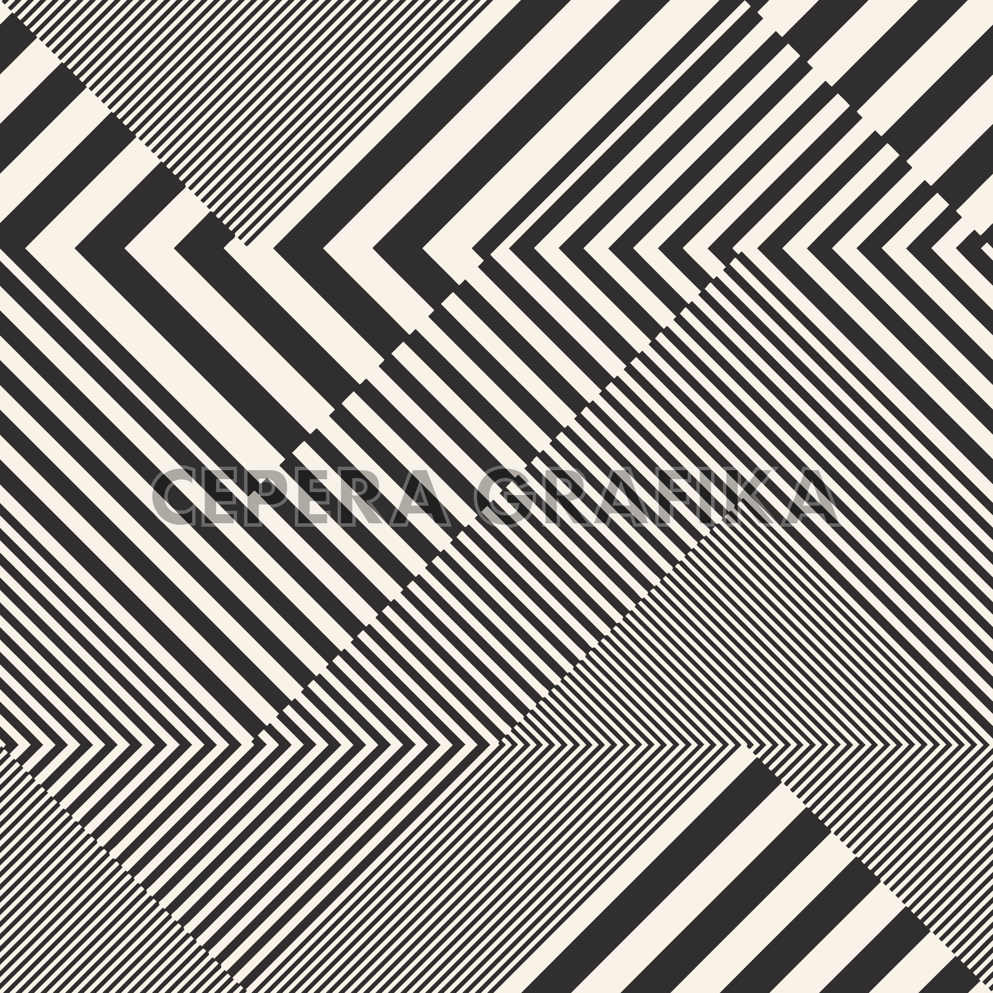 Monochrome Urban Striped Geometric Pattern