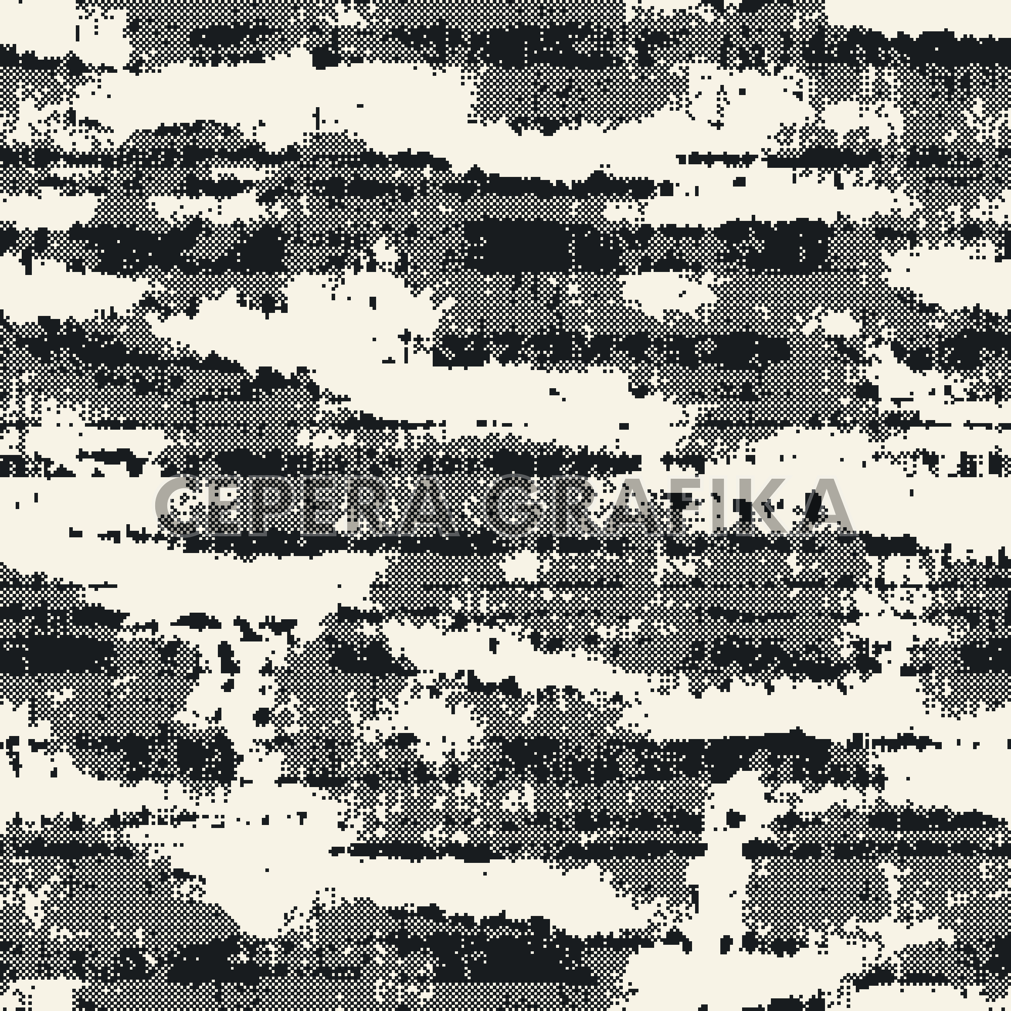 Monochrome Halftone Glitch Stripes Pattern