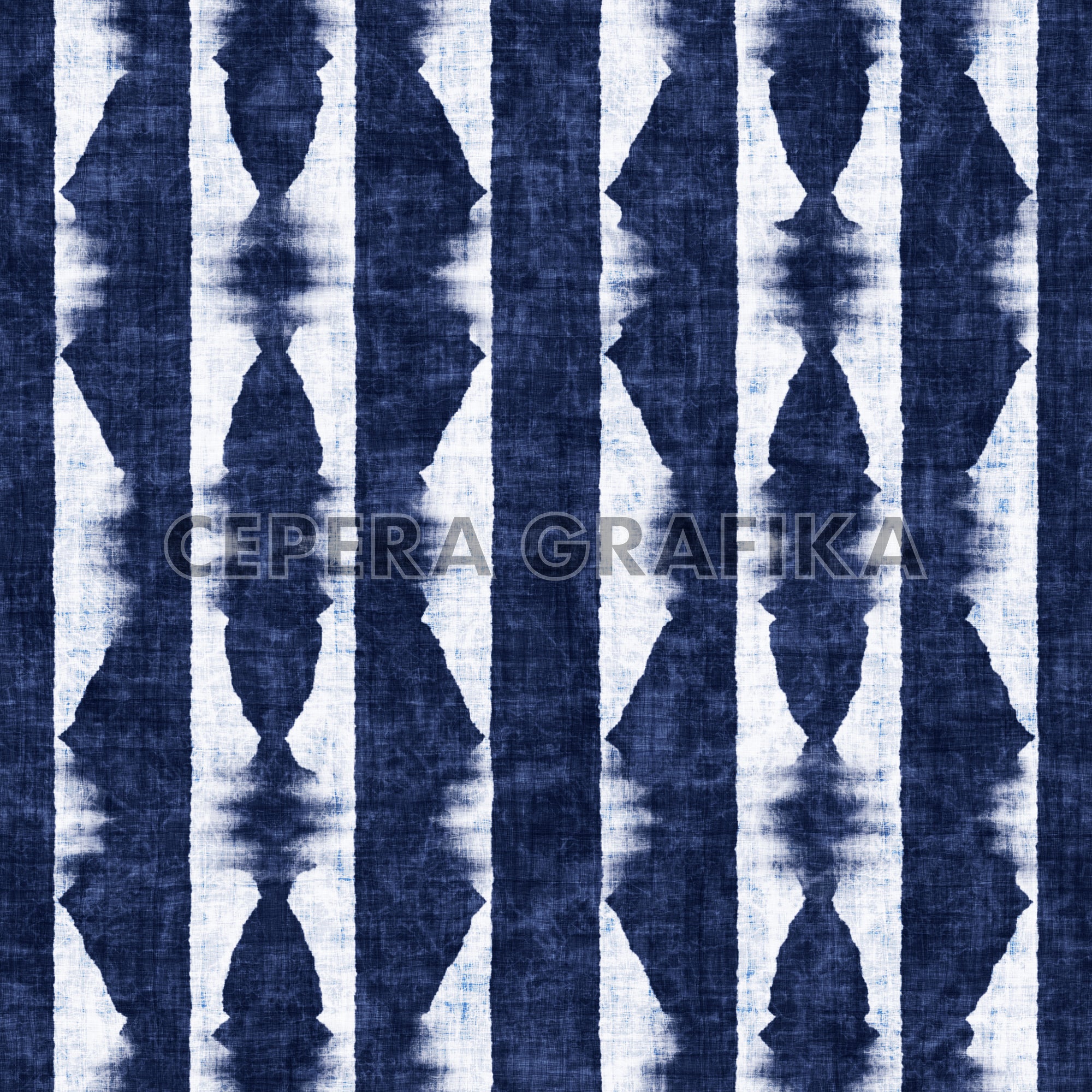 Indigo Shibori Stripes Pattern