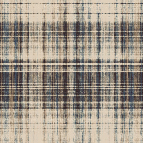 Linen Beige Brushed Plaid Checked Pattern