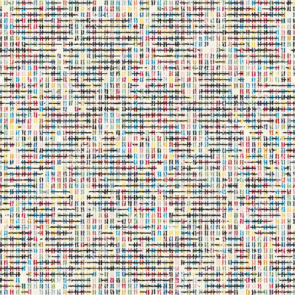 Multicolor Canvas Criss-Cross Pattern, GRAIN Collection